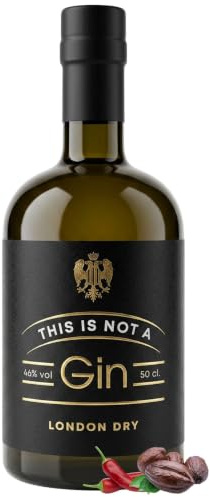 THIS IS NOT A GIN – London Dry Gin Italiano Aromatizzato Artigianale Note di Cioccolato e Peperoncino 50cl 46% vol - Ingredienti Naturali - Made in Italy