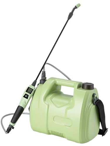 Pulverizador eléctrico de jardín – Depósito de agua recargable USB de 5 L para aplicaciones de pulverización y fertilizantes | Pulverizador de bomba de agua, para aplicaciones agrícolas, jardinería
