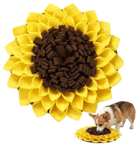 Schnüffelmatte Hund, 38 X 38 cm Schnüffelteppich Katze, Schnüffelteppich Klein Für Mentale Stimulation, Robuste Aktivitätsmatte Für Hunde, Fördert Die Stressabbau Und Natürliche Nahrungssuche