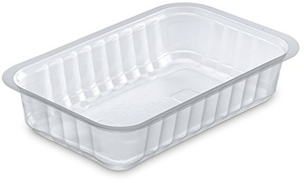GUILLIN - ALPHACEL MCL510TP SACHET DE 150 Barquettes Scellable 510cc, Polypropylène, Transparent, 17,7 x 11,3 x 3,7 cm