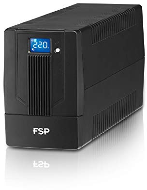 FSP IFP 1 500 linje-interaktiv USV 1 500 VA/900 W, 2 x sko, 2 x IEC, LCD-pekskärm, ingångsspänningsomkrets 162–290 Vac, 60/50 Hz (bilavkänning), simulerad inställningskurva, kallstartfunktion