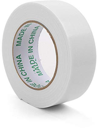TOOLSTAR Ruban adhésif double face en mousse, 10 mm x 10 m, blanc pour intérieur et extérieur, loisirs créatifs (lot de 1)