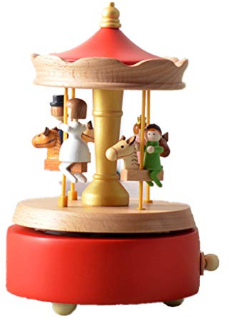 ZEIHAOWAN Mehrere Szenen Mechanismus Spieluhren Holz Spieluhr Neuheit Music Box, Student, Geburtstag, Weihnachten, Valentinstag, Thanksgiving, Kinder, etc, Geschenk!(Karussell)