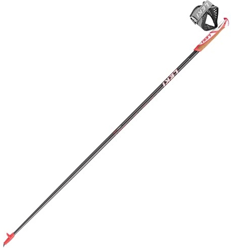 LEKI Flash Carbon Länge 105 cm, anthrazit/weiß/neonrot