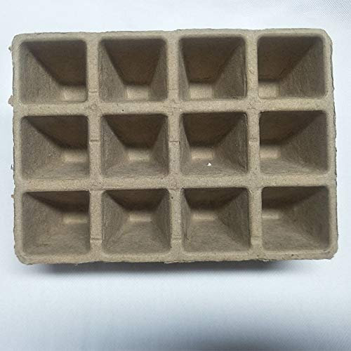 Xihaoer Plateau de semis à planter – 10 plateaux de semis avec 100 capsules de tourbe | Pots de plantation biodégradables et compostables | Pots de tourbe pour semis | Bonus 10 étiquettes pour plantes