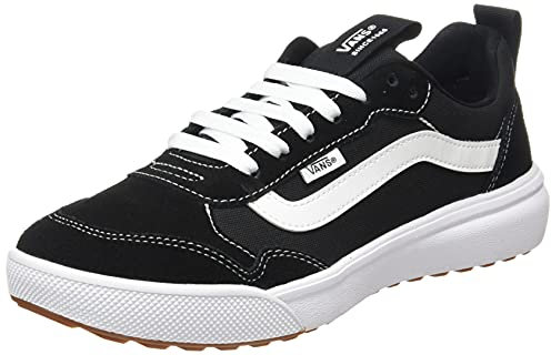Vans Range Exp Herren Sneaker, Suede Canvas Black White, 43 EU