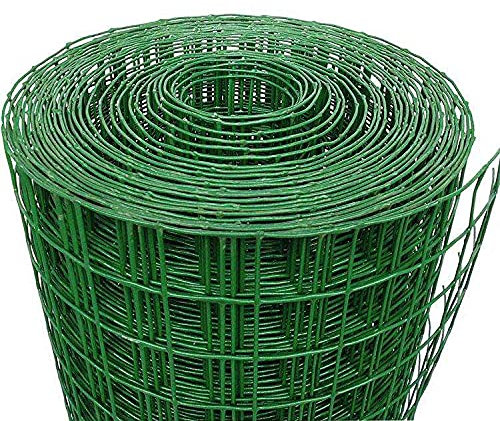 U/D Multiuso 0.7M X 18M - Valla De Jardín Metalicas Alambre - Espaciado De Orificios De Malla 6 Cm Tamaño De Malla 2.1 Mm,Verde,1.2mx25m