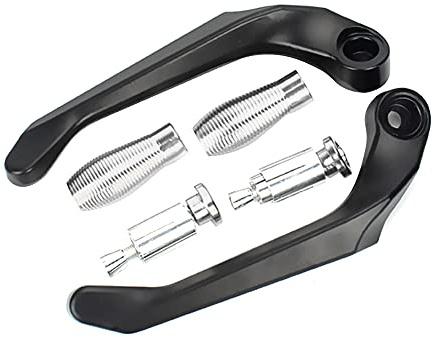 Motorrad Lenker Schutz, Asudaro 1 Paar Motorrad Bremshebel Lenker Schutz Aluminium Universal Motorrad Bremse Kupplungshebel Schutz Lever Guard für Motorrad, Roller, Elektroautos, Mountainbikes,Titan