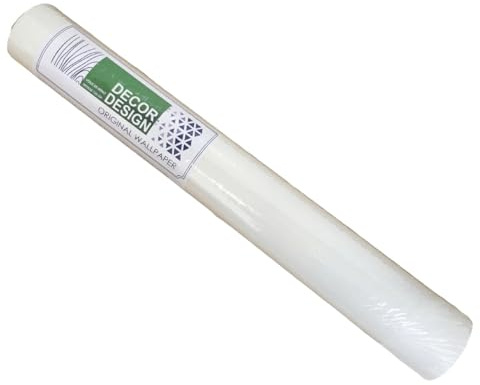 Glatt-Tapete Decor Design Glattvlies 130g / m² - 5,3m² - 50% Polyester - Rissüberbrückend