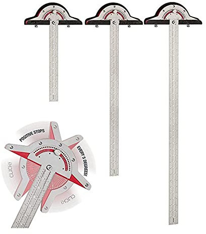 Woodworkers Edge Rule, Winkelmesser, zweiarmiges Holzbearbeitungslineal, Winkelmesswerkzeug, 70 Grad verstellbarer Winkelmesser-Winkelsucher für Zimmerei-Holzarbeiter-Haushalt im Freien (Color : 10