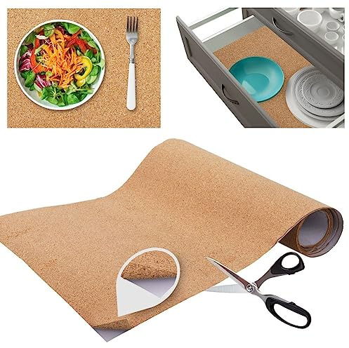 orion group Antirutschmatte Schutz-Antirutschmatte für die Schublade | Schutzmatte selbstklebend 30,5x120 cm
