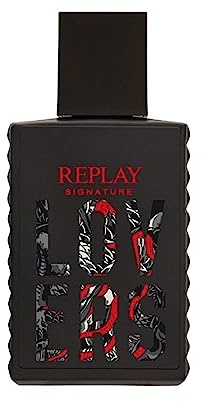 REPLAY - Signature Lovers for Man Eau de Toilette - holzig, fruchtig, intensiv, aromatisch, energisch und einzigartig, 100 ml Flasche