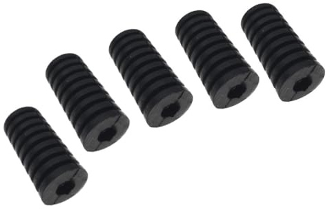 Streetparts24 5x Schalthebel Gummi Schwarz – Ersatz passend für Yamaha DT, XS, XT, SR, XJ, FJ, FZ, XV, Virago – Motorrad Schalthebelgummis, Maße 40mm x 20mm x 7,5mm