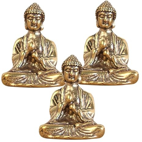 IMIKEYA 9pcs Mini Buddha Sculptures Decorative Home Accessories Spiritual Figurine for Office Home Decor