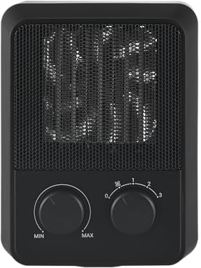 BEKO RHP5320B Ventilador de mesa de 2000 W, 4 velocidades, negro