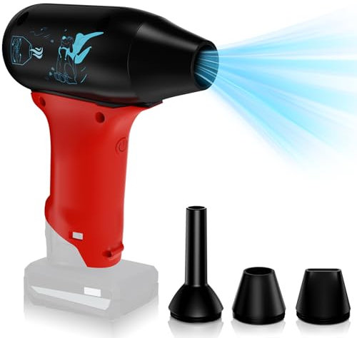 Jet Dry Mini Blower, Jet Fan 130000 RPM 3 Adjustable Wind Speeds Compatible with Milwaukee M12 12V Lithium Battery, Super Jet Fan Blower for Drying, Cleaning (Battery not Included)