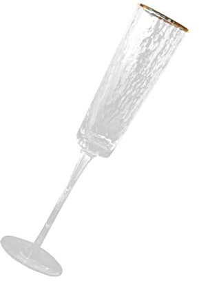 ULTECHNOVO Copa De Vino Elegante De Cristal Diseño De Martillo Perfecto Para Whisky y Champán