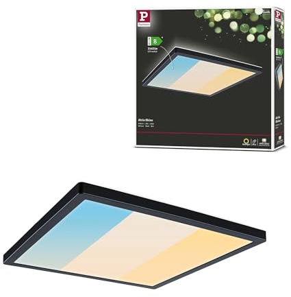 Paulmann 71256 LED Panel Atria Shine IP44 eckig mm 15,7W 2100lm 3000-6500K Schwarz