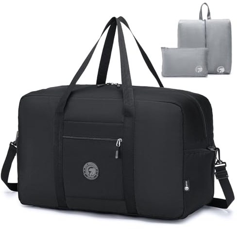SPAHER Sac de Voyage Cabine Avion 55x35x25 Air France Bagage Cabine, Noir