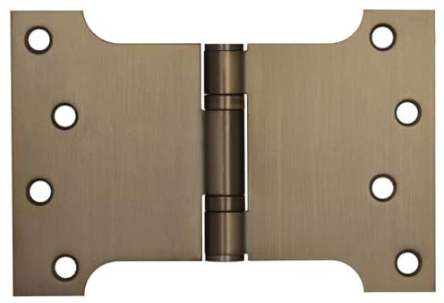 Kooples Hardware Parliament Hinges Ball Bearing Stainless Steel – Wide Throw Door Hinge for Internal & External Use (Antique Brass, 102x152x3mm)