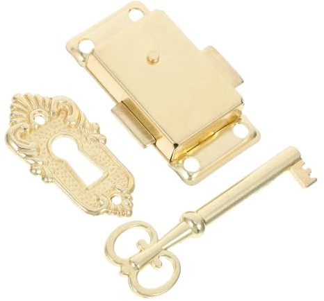 Serratura Vintage per Cassetto Portagioie in Lega di Zinco Oro