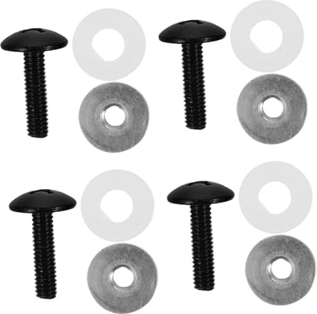 HOLIDYOYO Hockey Helmet Visor Accessory Screws and Washers with Cylindrical Rings Weatherproof Replacement Bolts for Secure Visor Installation Pressure-reducing Hardware Kit for Ice Hockey