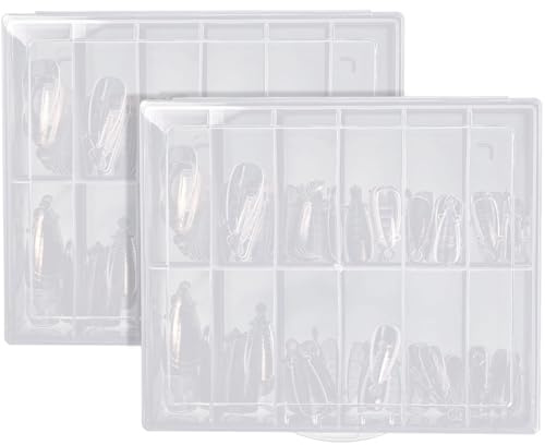 240 st nagelformer, 12 storlekar poly gel nagelformer, klar plastförlängning, återanvändbar dubbel för hem och salong