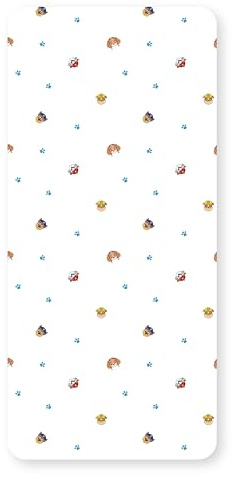 Paw Patrol Offizielles Spannbettlaken für Einzelbetten | Design „Missions“ | Mit Skye, Chase und Rubble | Entworfen für Einzelbetten | Weiches Polyester mit elastischem Rand