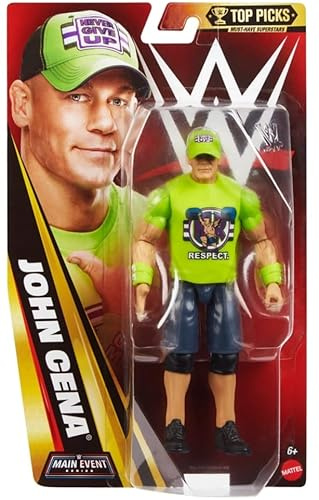 WWE John Cena 2026 Mattel Main Event Series Top Picks Wrestling Actionfigur Das Ruhestands-Tour