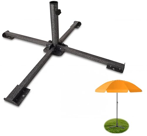 HOMEDEMO Douille et support de parasol pour jardin pelouse plage