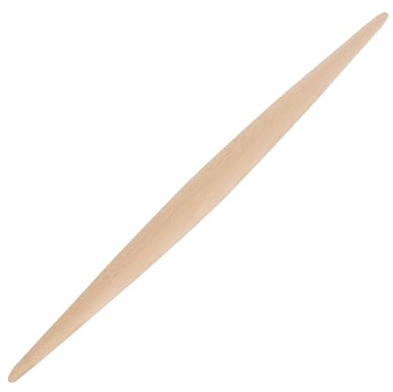 Alasum Mattarello in Legno per Pasticceria 39cm X 2,8cm, Utensile da Cucina per Impastare Biscotti e Pancake, per Bakery e Casa