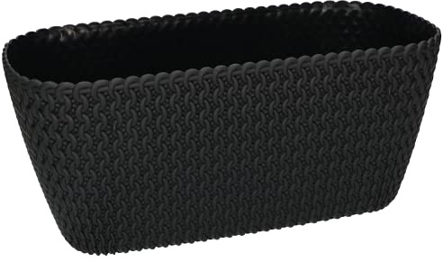 KOTARBAU® Blumenkasten Anthrazit 300mm Oval für Balkon und Moderne Innenräume