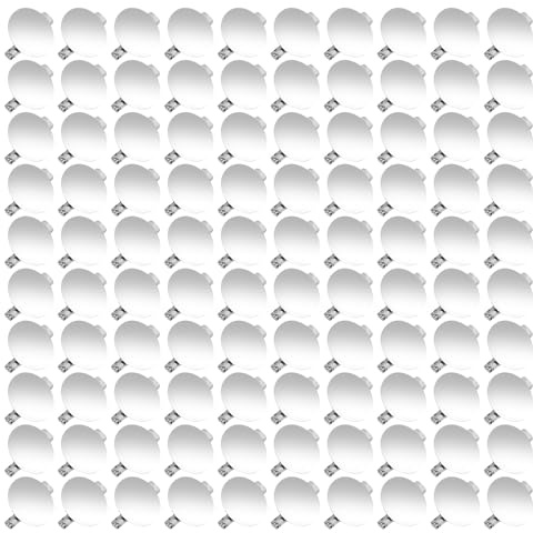 100 Stück Button Anstecker für DIY Schmuck, Brosche Verschlüsse Pin Trays, Silber Metall Flache Scheibe Blank Round Bottom Schnalle Pins für Abzeichen, Corsage, Namensschilder (20mm)
