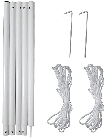 Blümme Shade Sail Pole Kit Camping Tent Awning Canopy Poles Accessories 2.5 m