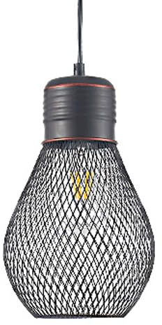 HEBXMF Pantalla de lámpara colgante de rejilla de arte de hierro con personalidad creativa, luz colgante de estilo industrial nórdico, accesorios de iluminación de techo de montaje empotrado, candelab