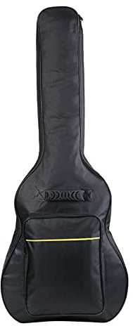 HuadaXtai Gitarrentasche Rucksack Oxford Material Stoßfest Wasserabweisend Gepolstert Einzelfach Große Fronttasche für Schüler Musikunterricht Freizeit