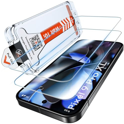 LK 2 Stück für Google Pixel 9 Pro XL für Panzerglas | [Auto-Installation] 0 Staub & Blasen, 9H Härte Bruchsicher Kratzfest Schutzglas, Anti-Fingerabdruck, HD-klar