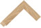 Cornice in vero legno, realizzata a mano (lunetta) per Samsung Frame TV dal 2021 al 2024 in rovere nudo 33 mm, 55 pollici