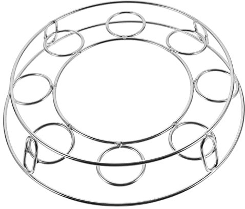 PRETYZOOM Rejilla de Acero Inoxidable para Cocinar al Vapor Y Soporte para Ollas Aislado Rejilla para Cocinar Accesorio de Cocina Compacto