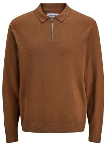 JACK & JONES Male Gestricktes Polo Einfarbig Gestricktes Polo