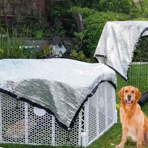 Teloni ombreggianti per esterni in alluminio per piante da giardino ombreggiante rete riflettente calore telone per auto e pergolato copertura 3 x 10 m/9,8 x 32,8 piedi prato esterno pergola ombra