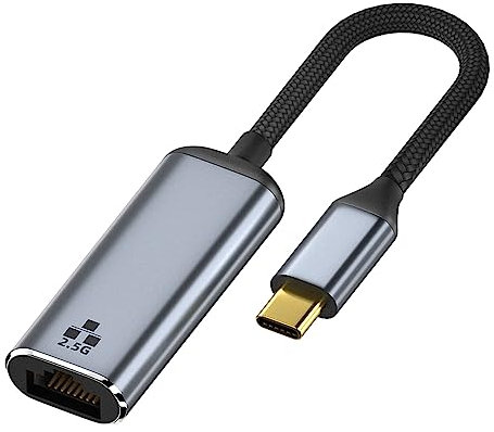 Cavo adattatore Ethernet da tipo C a RJ45, 2500 Mbps, per computer portatile, telefono, tablet, notebook, hot-swap