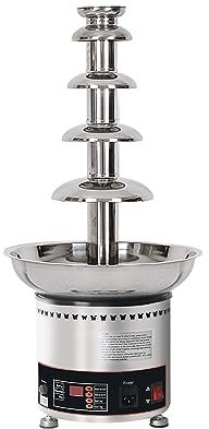 Commercial Chocolate Fountain Machine, 4/5/6/7 Tiers Chocolate Fondue Waterfall Melter, Adjustable Temperature, 304 Stainless Steel Body, Easy To Assemble, for Birthday Party Weddin