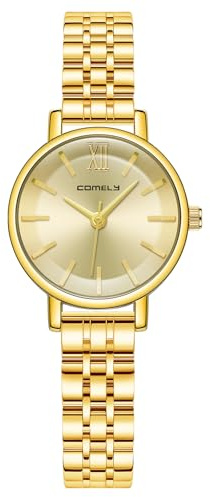 CIVO Damen Uhr Klein Edelstahl Analog Quartz Geschenk für Frauen Wasserdicht Klassiker Elegante Armbanduhr Damen