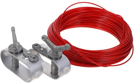 Toyvian 3 Stück Teiliges Stahlseil mit Ratsche und Handkurbel Robustes Poolabdeckungs Spannsystem für Vielseitige Poolgrößen Wetterbeständig und Sicherheitsfördernd für Ganzjährige