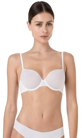 Lovable Reggiseno in Microfibra con Ferretto | Coppe Spacer Traspiranti e Modellanti per Comfort e Freschezza | Invisibilità | Invisible Breeze Donna, Bianco, 36 / 4A
