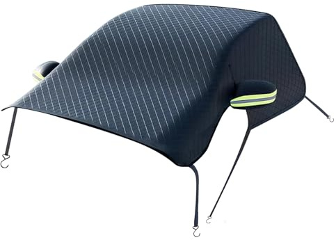 Frontscheibenabdeckung Winter, 263x117cm Windschutzscheibenabdeckung Auto Mit Seitenscheiben Und Rückspiegelschutz, Scheibenabdeckung Auto Frontscheibe Abdeckung Für Die Meisten Pkw, SUVs, Lkw