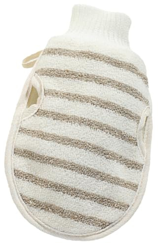 Flax Body Scrubbing Mitt Bath Glove Two Side Exfoliating Tool | Soft Gentle Feel, Versatile Bathroom Use, Suitable for Massages, Shower Mitts and Exfoliating Glove Styling