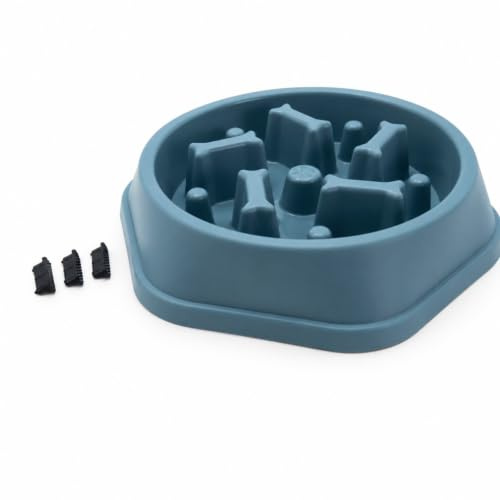 Luooi Slow Feeder Dog Bowl Anti Choking Puzzle Feeding Bowl Food Safe Portable Easy Clean Pet Bowl for Small Dogs Puppies