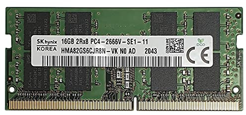16GB Hynix HMA82GS6CJR8N-VK DDR4 2666Mhz CL19 PC4-2666V-SE1-11 SO-DIMM RAM